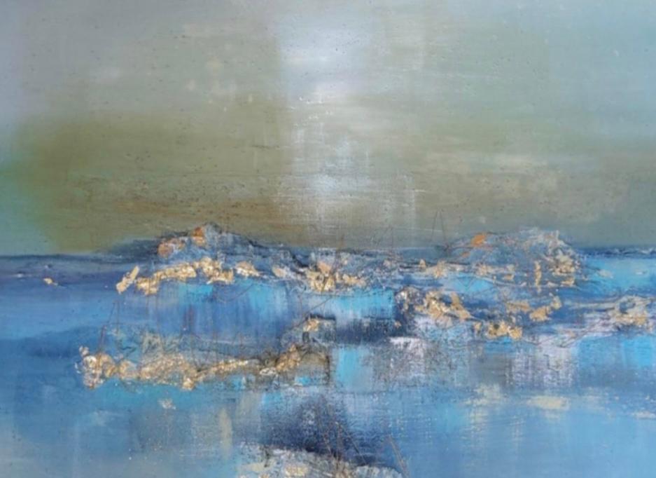 Canvas afbeeldingen 120 x 80     “Le Isole del Silenzio”, Ophalen of Verzenden