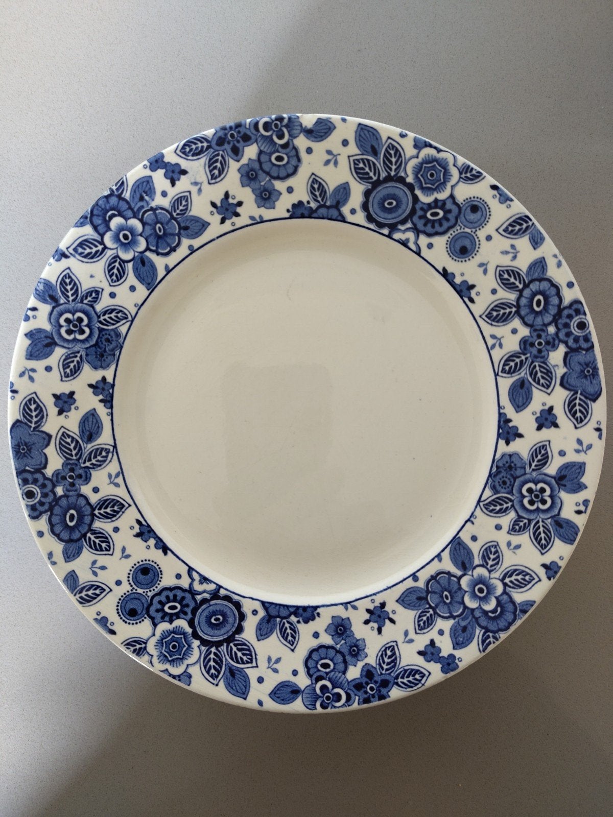 Beatrix servies blauw 4 x ontbijtbord, Antiek en Kunst, Ophalen of Verzenden
