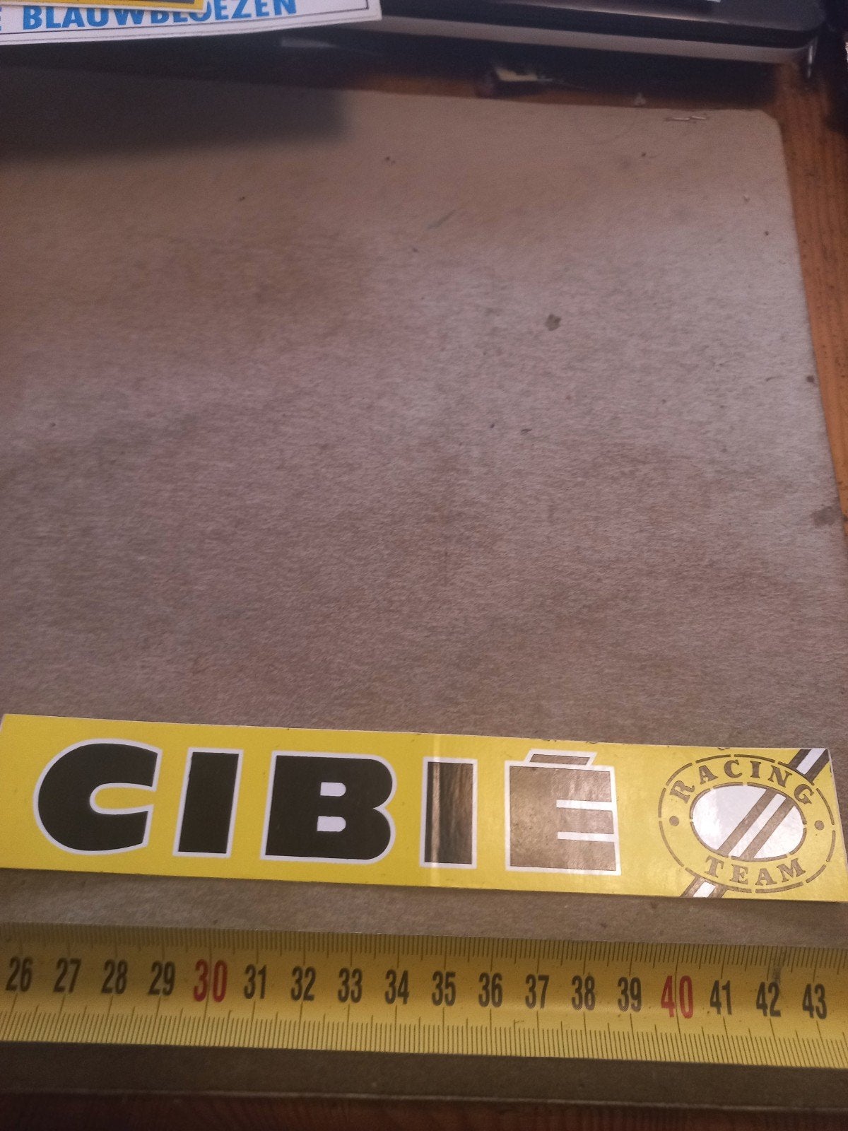 CIBIE Racing Team Sticker - Vintage Auto Sport Decal, Ophalen of Verzenden, Gebruikt