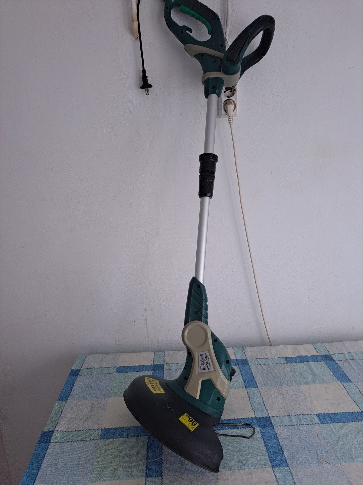Topcraft grastrimmer beschikt over twee draden 32 cm, Ophalen of Verzenden, Zo goed als nieuw