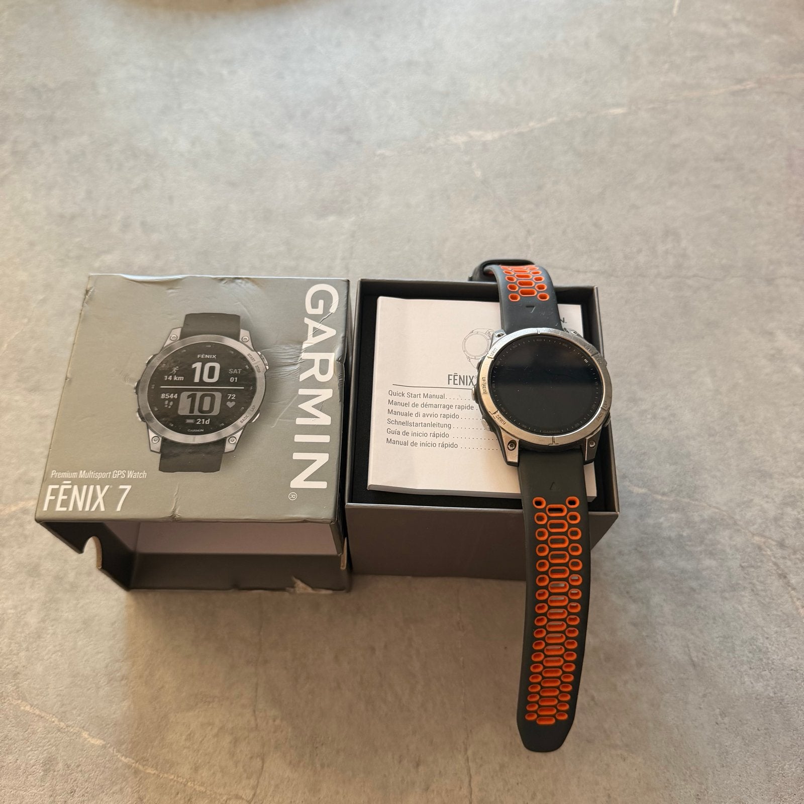 Garmin Fenix 7 Multisport GPS Horloge - Zo goed als nieuw, Afstand, Zwart, Ophalen of Verzenden, Zo goed als nieuw