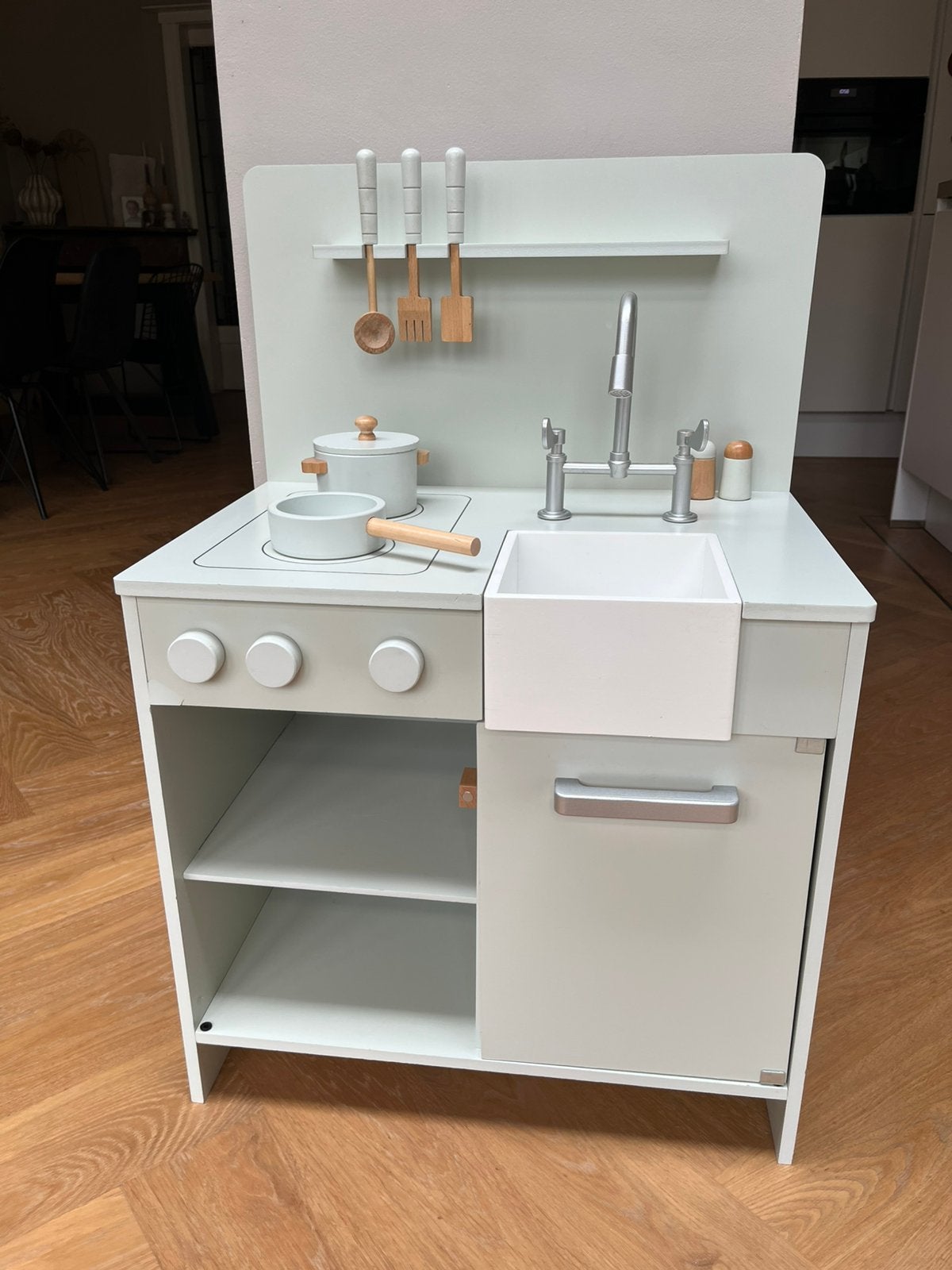 Speelkeuken incl keukenspeelgoed, Ophalen, Gebruikt, Hout, Speelkeuken
