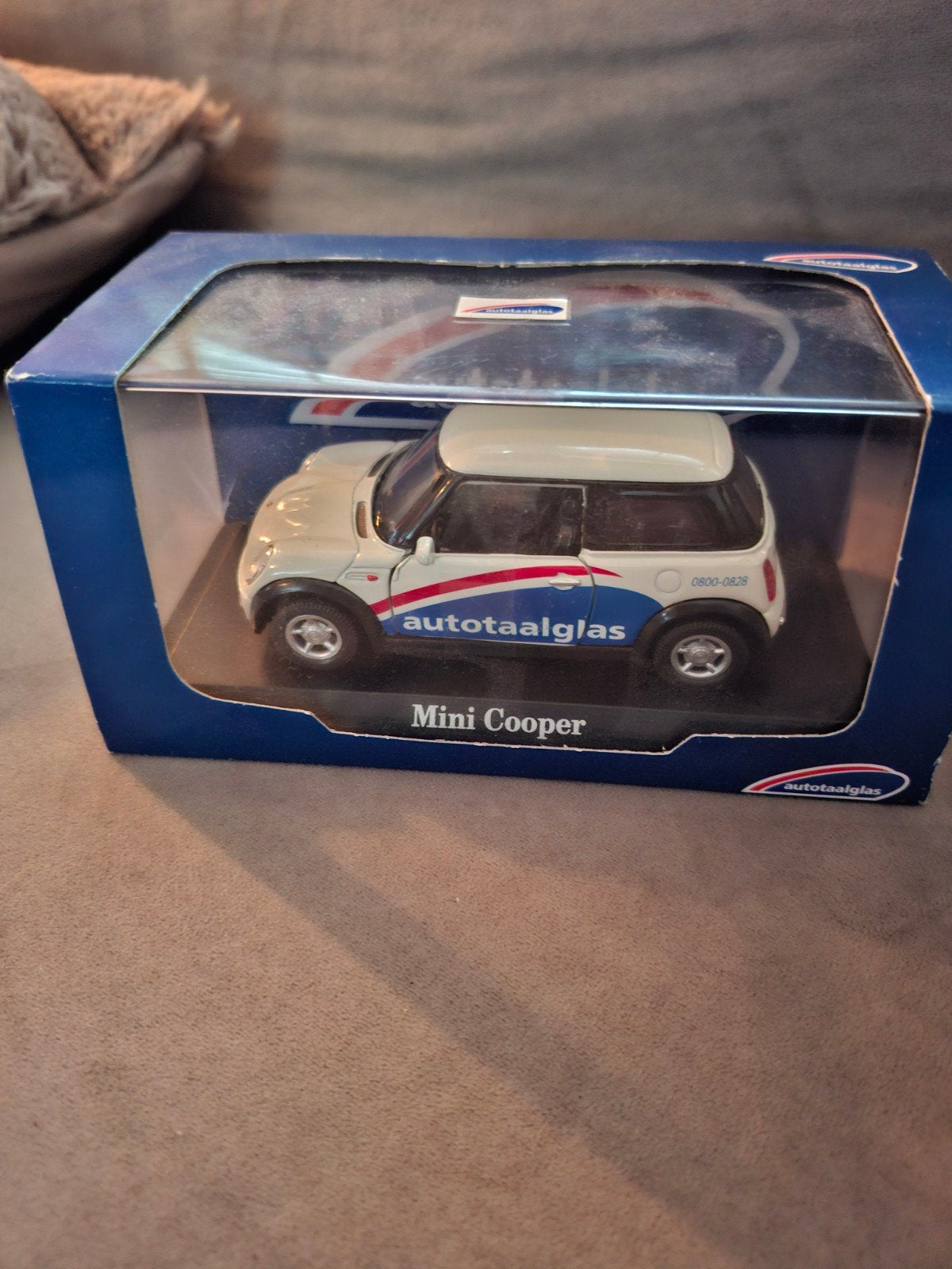 Mini Cooper Autotaalglas modelauto - Welly, Ophalen of Verzenden, Nieuw, Auto, Overige merken