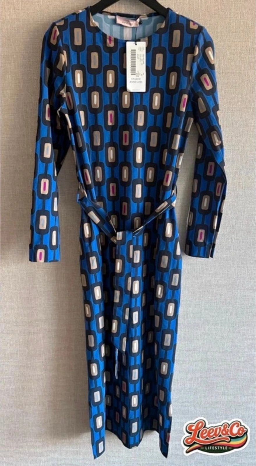 Studio Anneloes jurk - Maat M, Maat 38/40 (M), Blauw, Studio, Nieuw