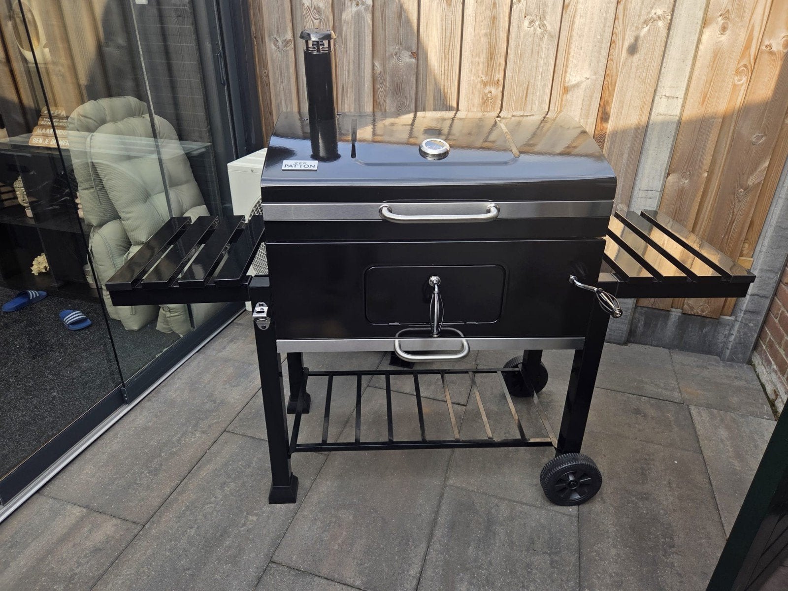 Patton BBQ C2 Charcoal Chef (32") XL Houtskoolbarbecue, Ophalen of Verzenden, Nieuw, Patton, Met accessoires