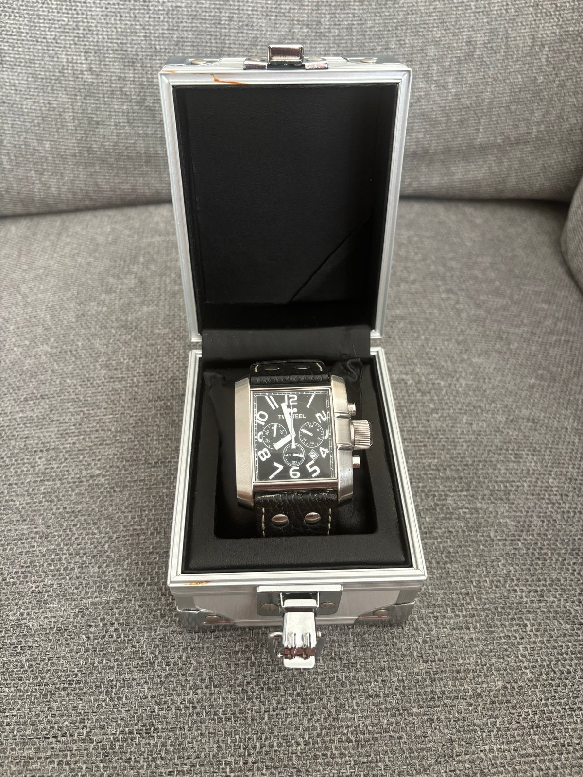 TW Steel horloge model TW 12 in goede staat, Overige merken, Staal, Polshorloge, Ophalen of Verzenden