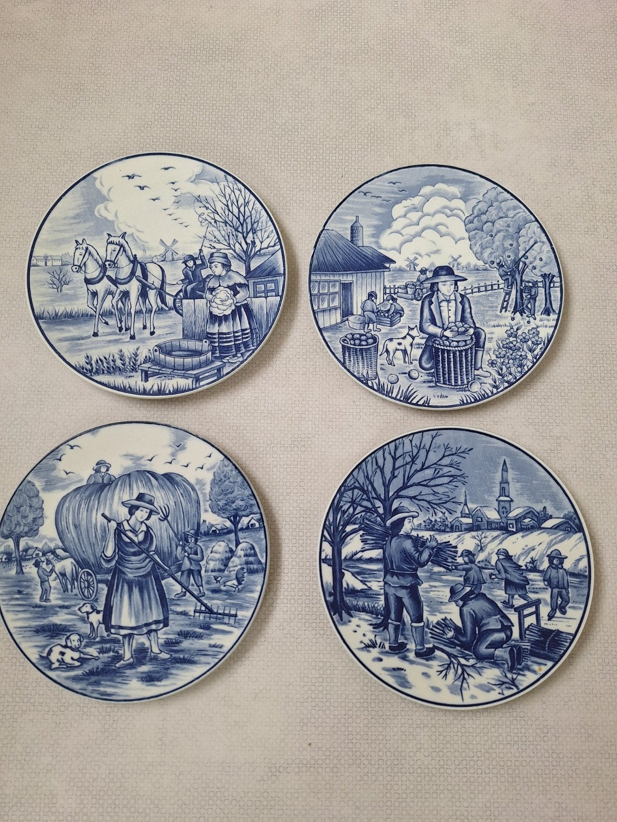 Wandborden Delfts blauw, Ophalen of Verzenden