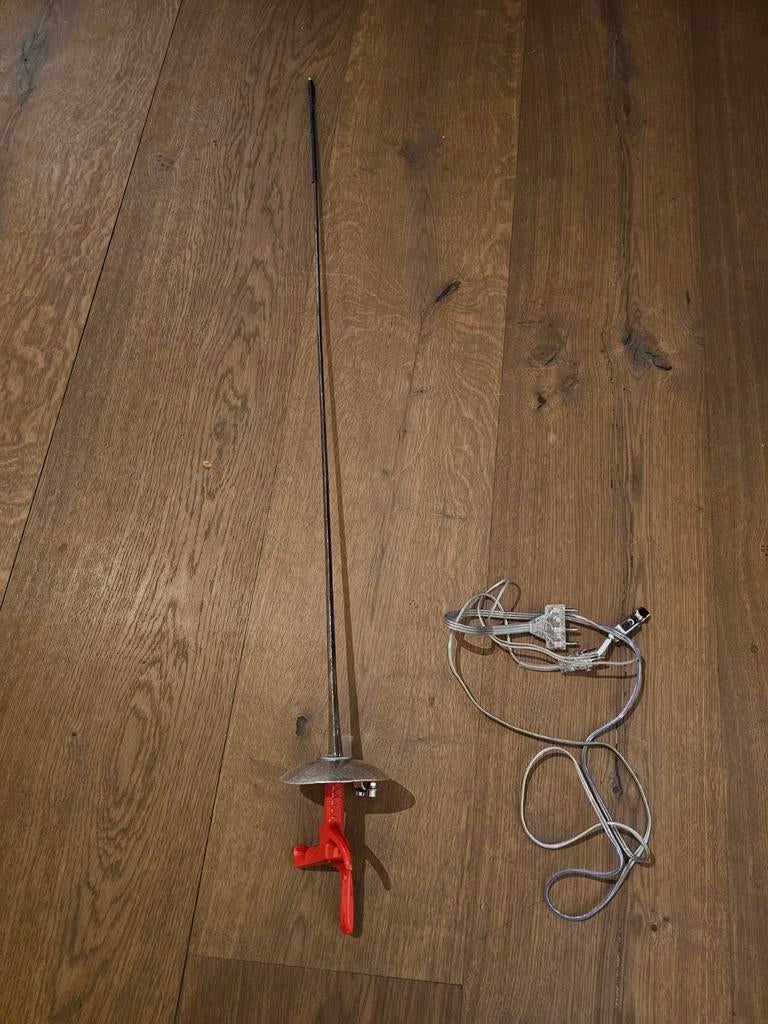 Linkshandige floret, schermen. Met kabel, Sport en Fitness, Ophalen of Verzenden, Gebruikt