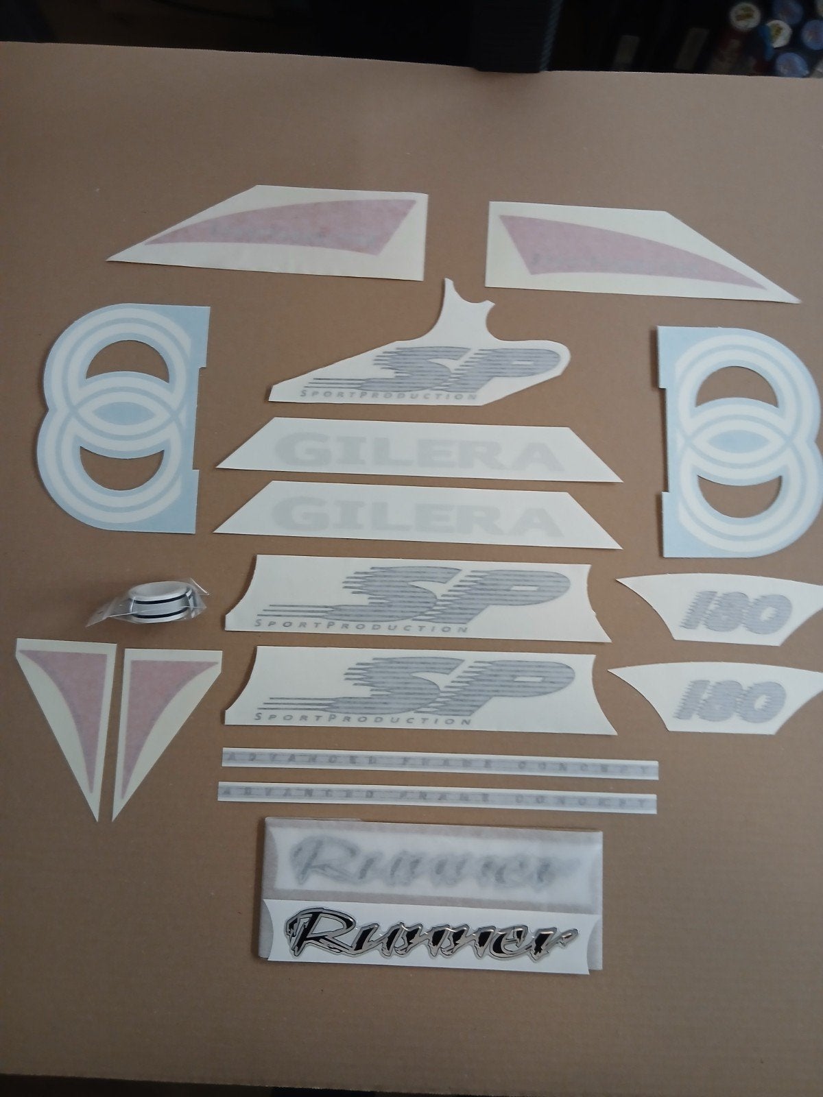 stickerset Gilera Runner SP zilver/rood, Ophalen of Verzenden