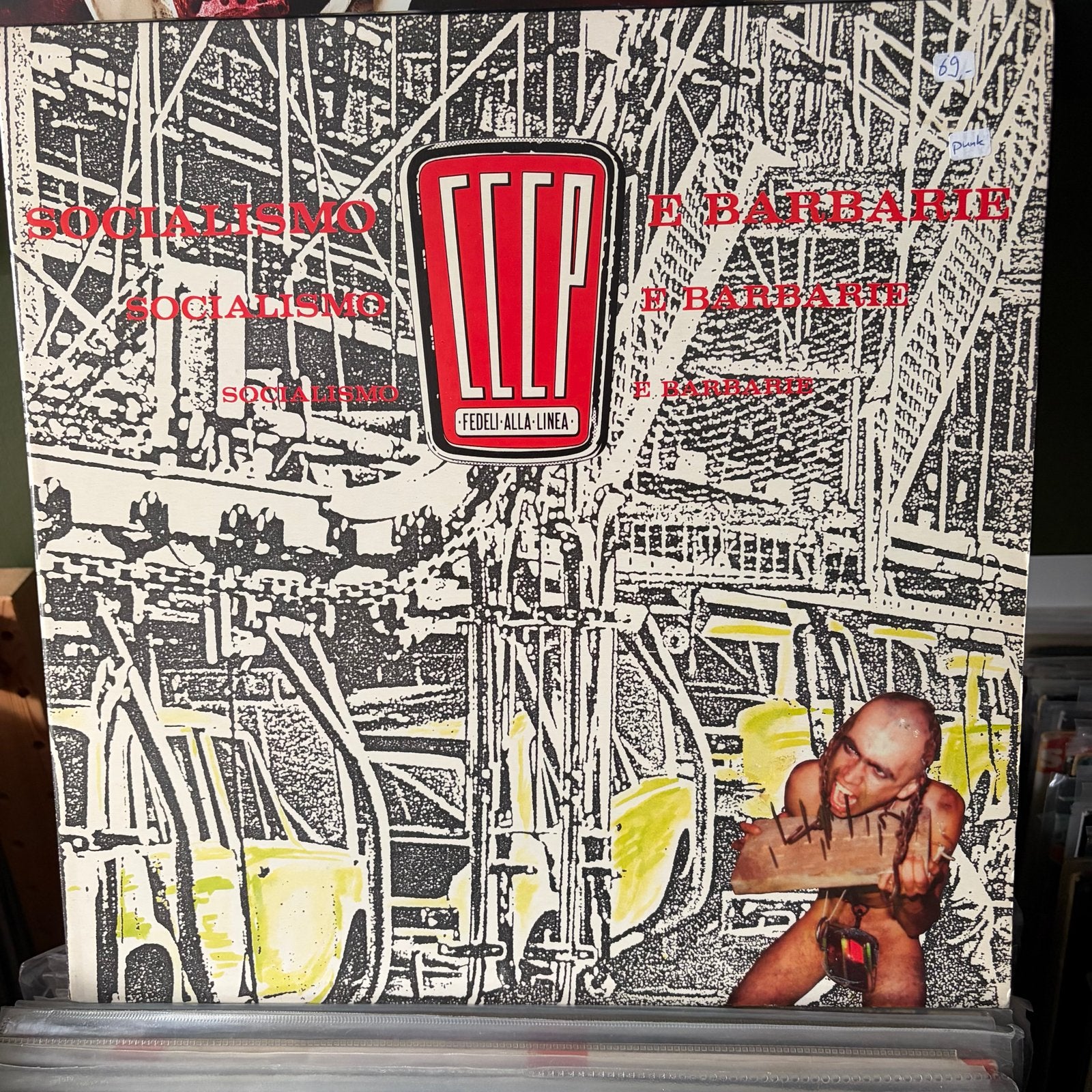 CCCP Fedeli Alla Linea - Socialismo e Barbarie LP, LP, Gebruikt, Ophalen of Verzenden, Punk Rock