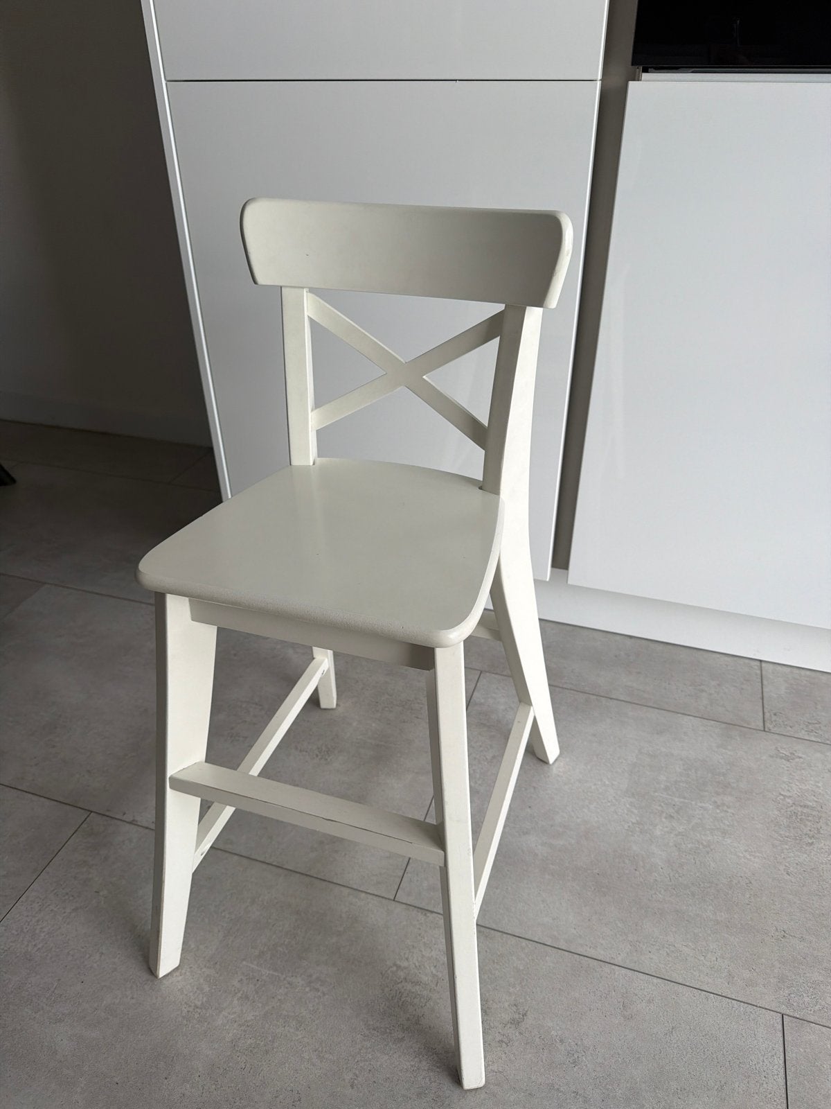 Ikea kinderstoel wit, Kinderen en Baby's, Kinderstoelen, Gebruikt, Overige typen, Ophalen
