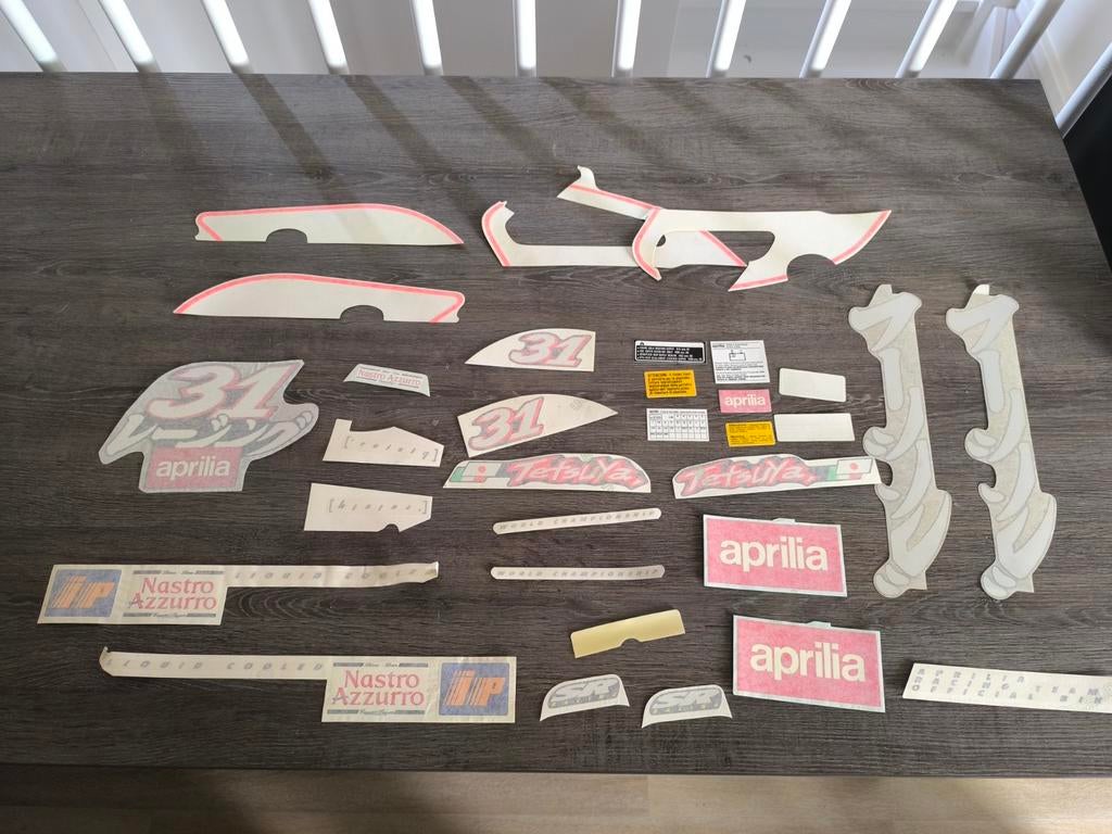 Nieuw NOS Stickerset Aprilia SR 50 Tetsuya Harada 31, Ophalen of Verzenden, Nieuw, Aprilia