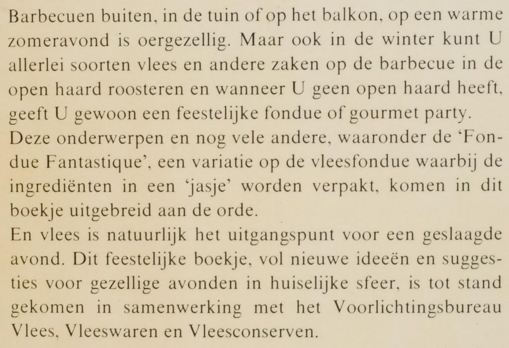 Kookboek Feest Met Vlees Voorlichtingsbureau Vlees 1978, Verzenden, Zo goed als nieuw