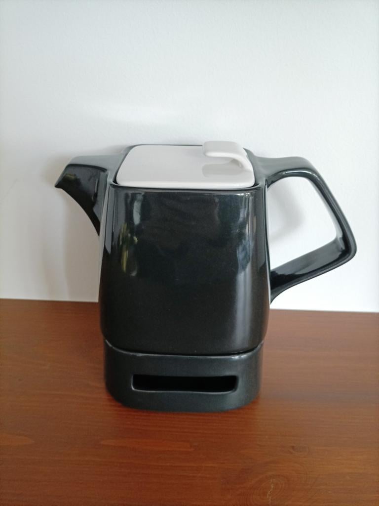 Theepot met rechaud Bredemeijer Well design, Ophalen of Verzenden, Porselein, Overige stijlen, Overige typen