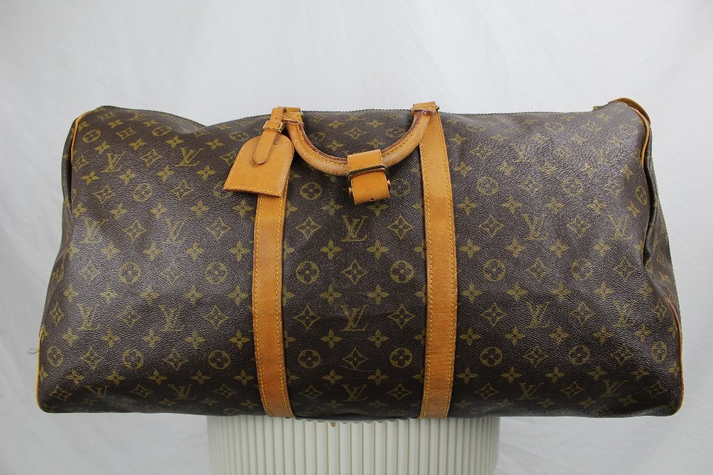 Louis Vuitton Keepall 60 - 1207, 30 cm of meer, Gebruikt, Bruin, Minder dan 35 cm