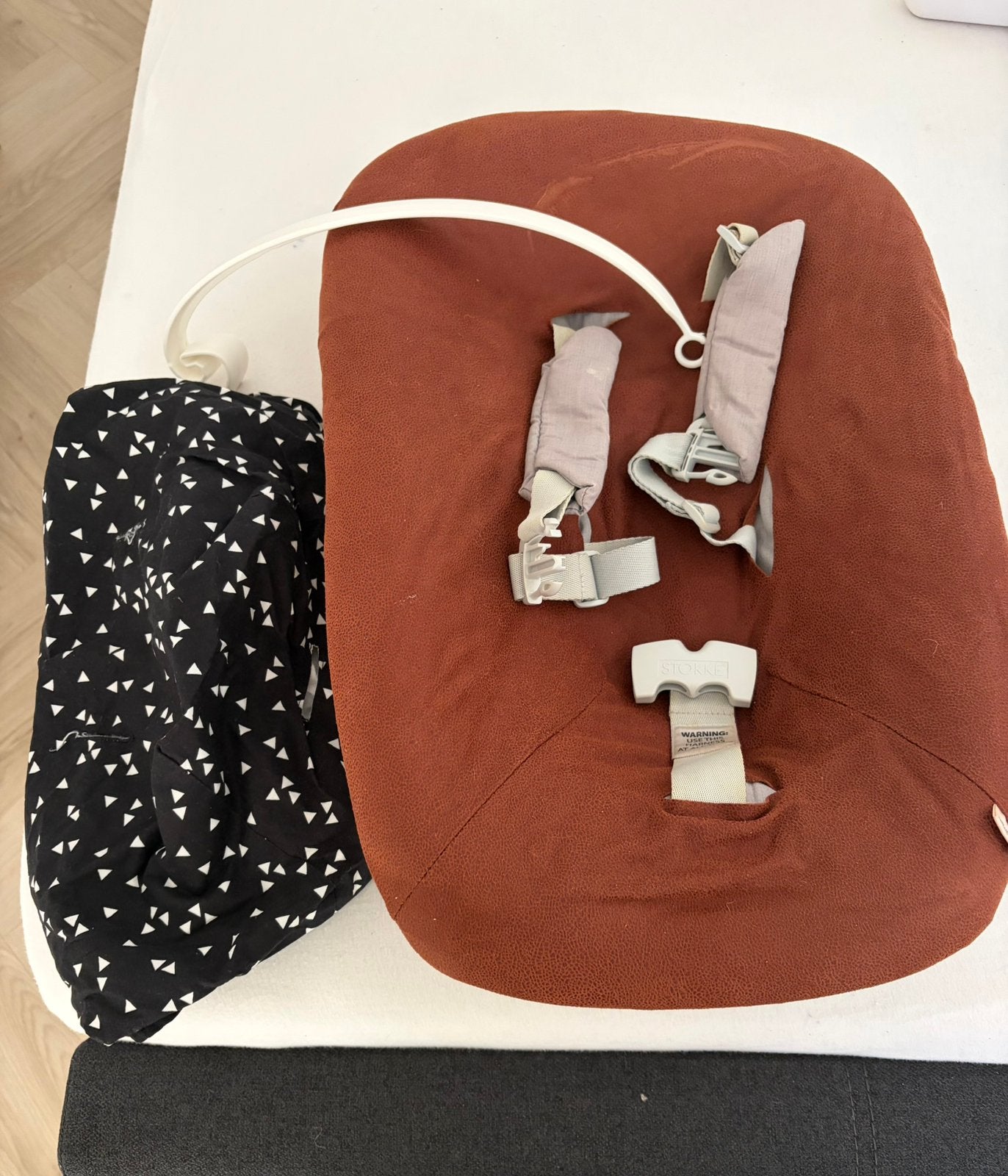 Stokke tripp trapp newborn set incl. 2 hoezen, Ophalen, Zo goed als nieuw, Meegroeistoel, Gordel(s)