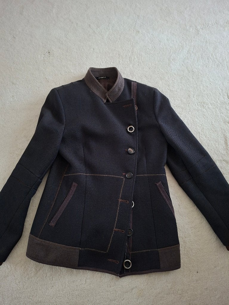 Aparte dames jas, italiaanse jas, merk BEATRICE, maat 38/40, Maat 38/40 (M), Bruin, Ophalen of Verzenden, Zo goed als nieuw