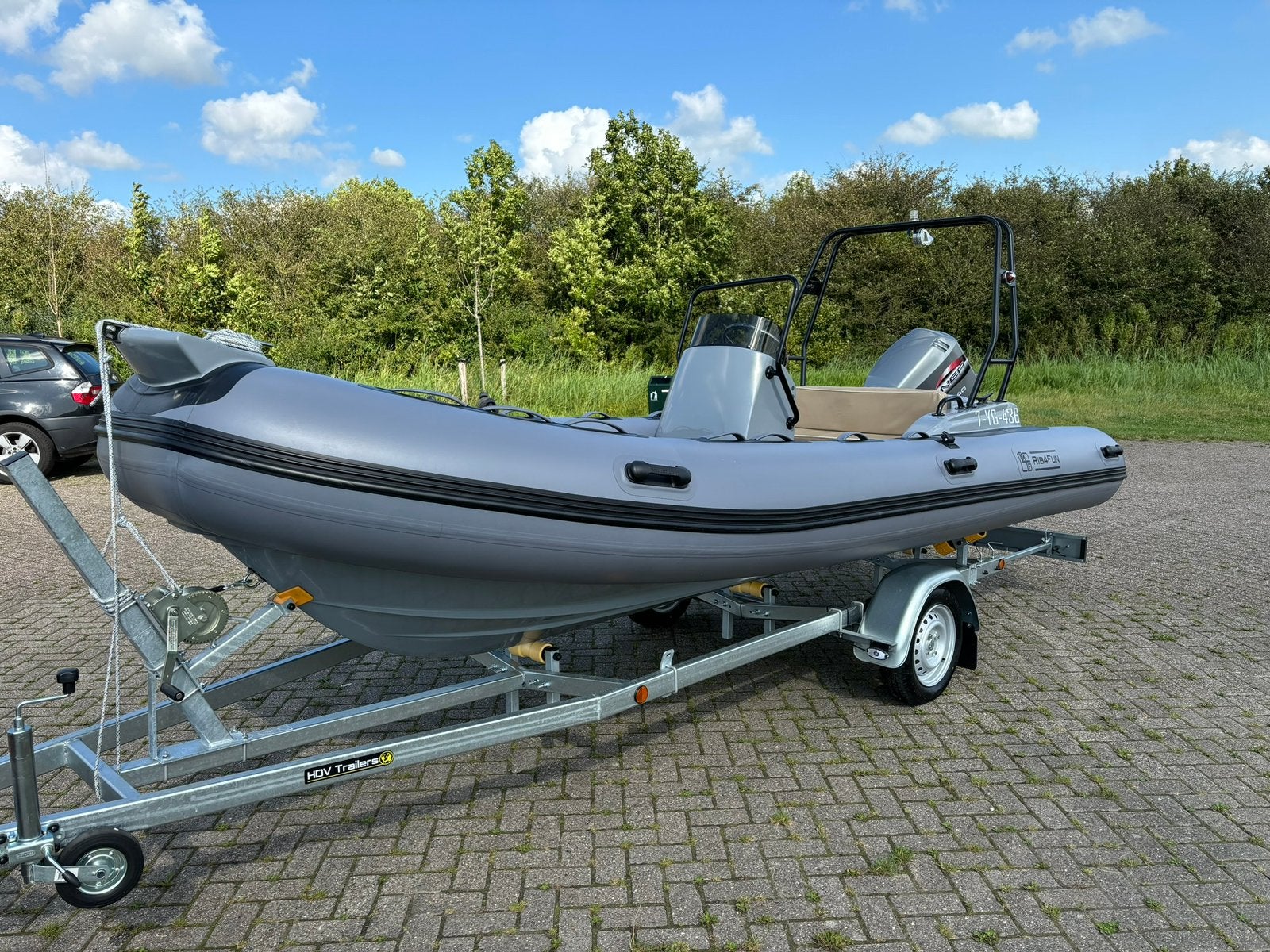 Rib 4 Fun 520 de luxe zo goed als nieuw  zonder motor !!!, Ophalen, Zo goed als nieuw, Stuurconsole, Polyester/glasvezel