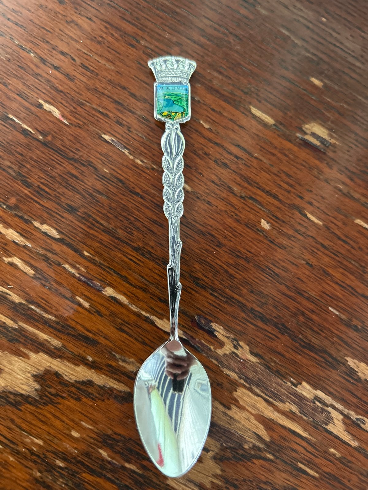 Vintage verzamellepel met 'Isle of Cumbrae' emaille, Ophalen of Verzenden