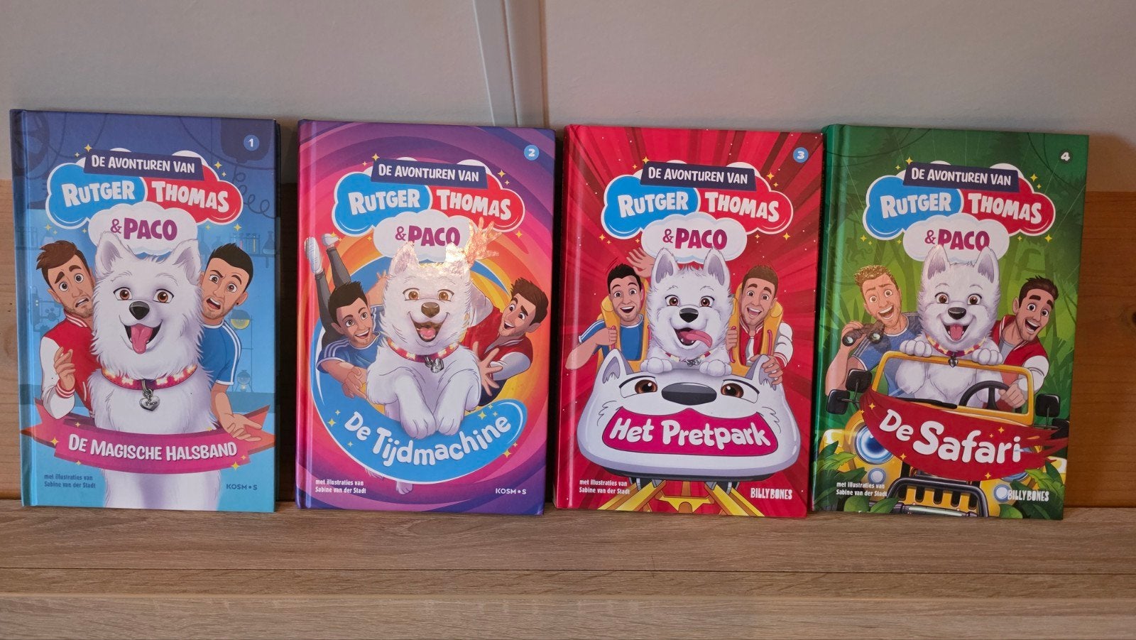 4-delige boekenserie Rutger, Thomas & Paco, Ophalen of Verzenden, Zo goed als nieuw, Rutger, Thomas & Paco, Fictie
