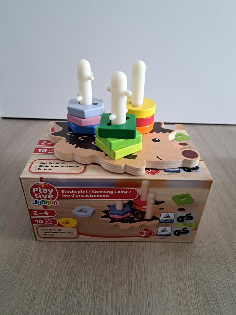 Playtive Junior Stapelspel Houten egel, Ophalen, Zo goed als nieuw, Overige typen