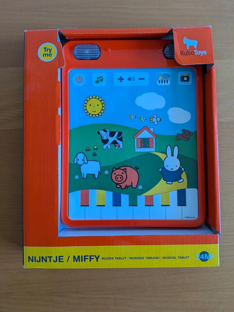 Nijntje Muziek Tablet Piano - Zo goed als nieuw, Ophalen of Verzenden, Zo goed als nieuw, Overige typen, Met geluid