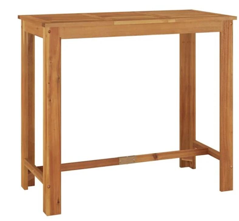 NIEUW | Tuinbartafel tuintafel massief acaciahout! GRATIS BE, Verzenden, Nieuw, Rechthoekig, Hout