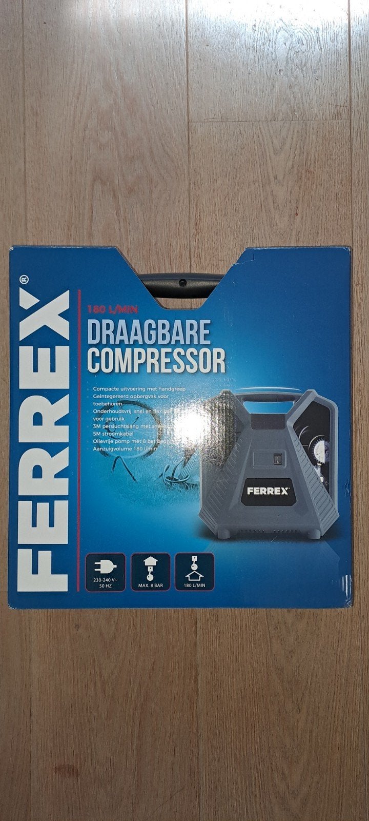 Ferrex draagbare compressor, Ophalen, Nieuw