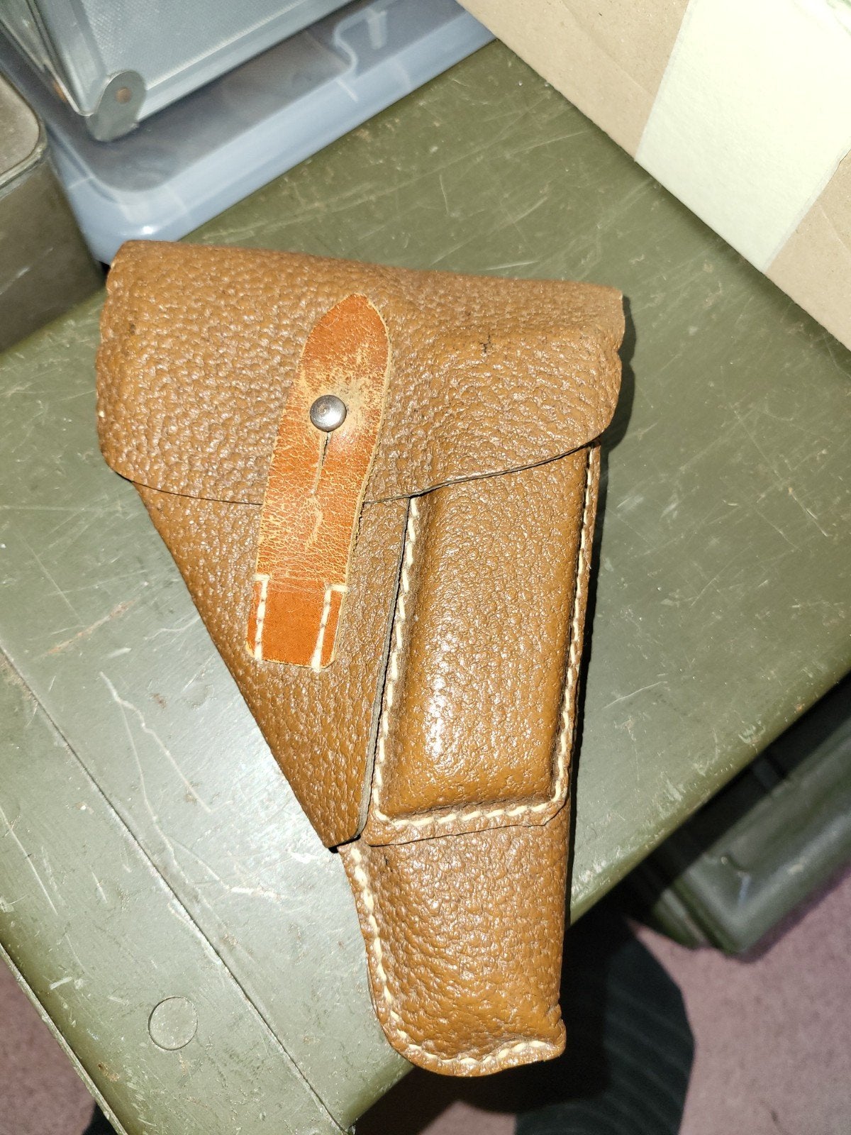 Duits Ersatz Holster WO2 - Walther PP / Mauser HSC (Papier), Ophalen of Verzenden