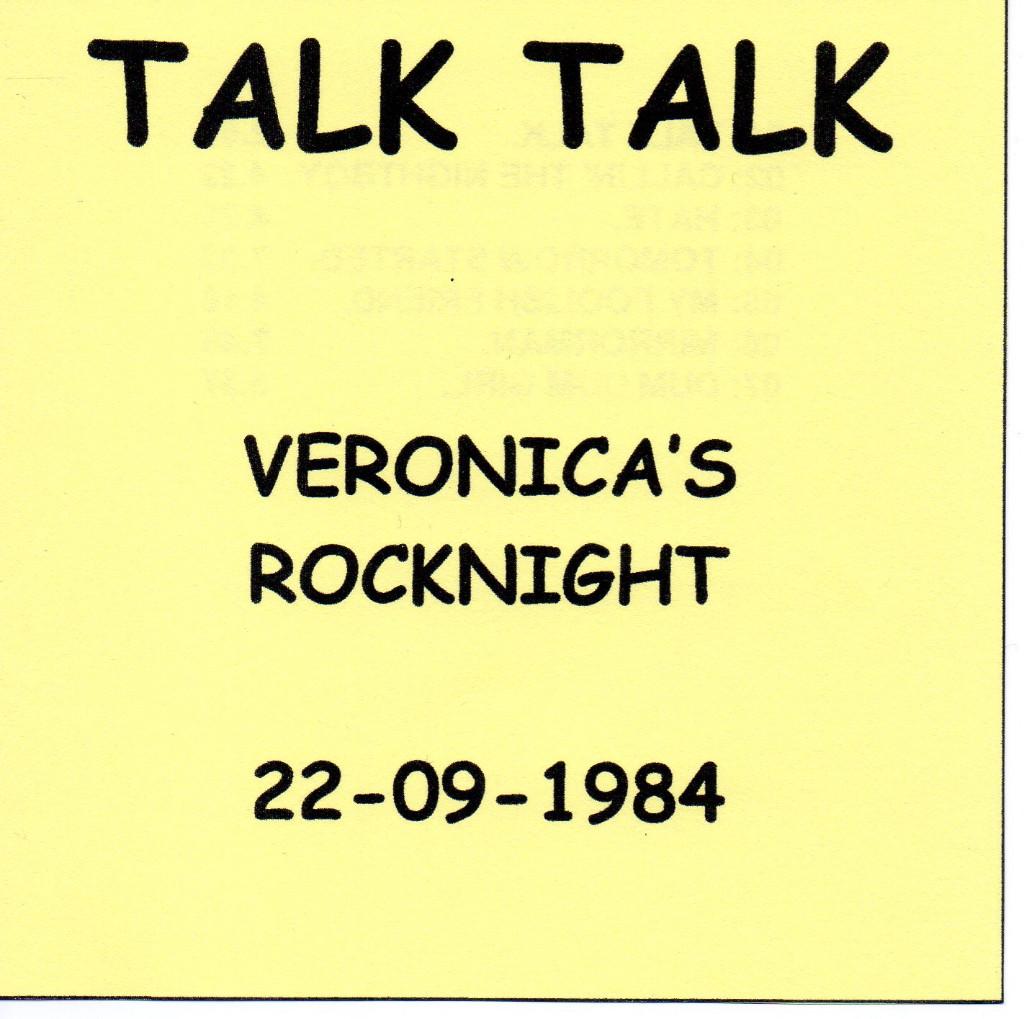 TALK TALK - VERONICA'S ROCKNIGHT 1984 (CD), Ophalen of Verzenden, 1980 - 1989, Zo goed als nieuw