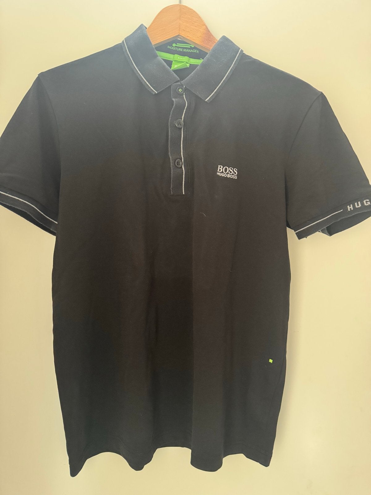 Hugo Boss Slim Fit Polo Zwart Maat S, Ophalen of Verzenden, Gedragen, Maat 46 (S) of kleiner, Zwart