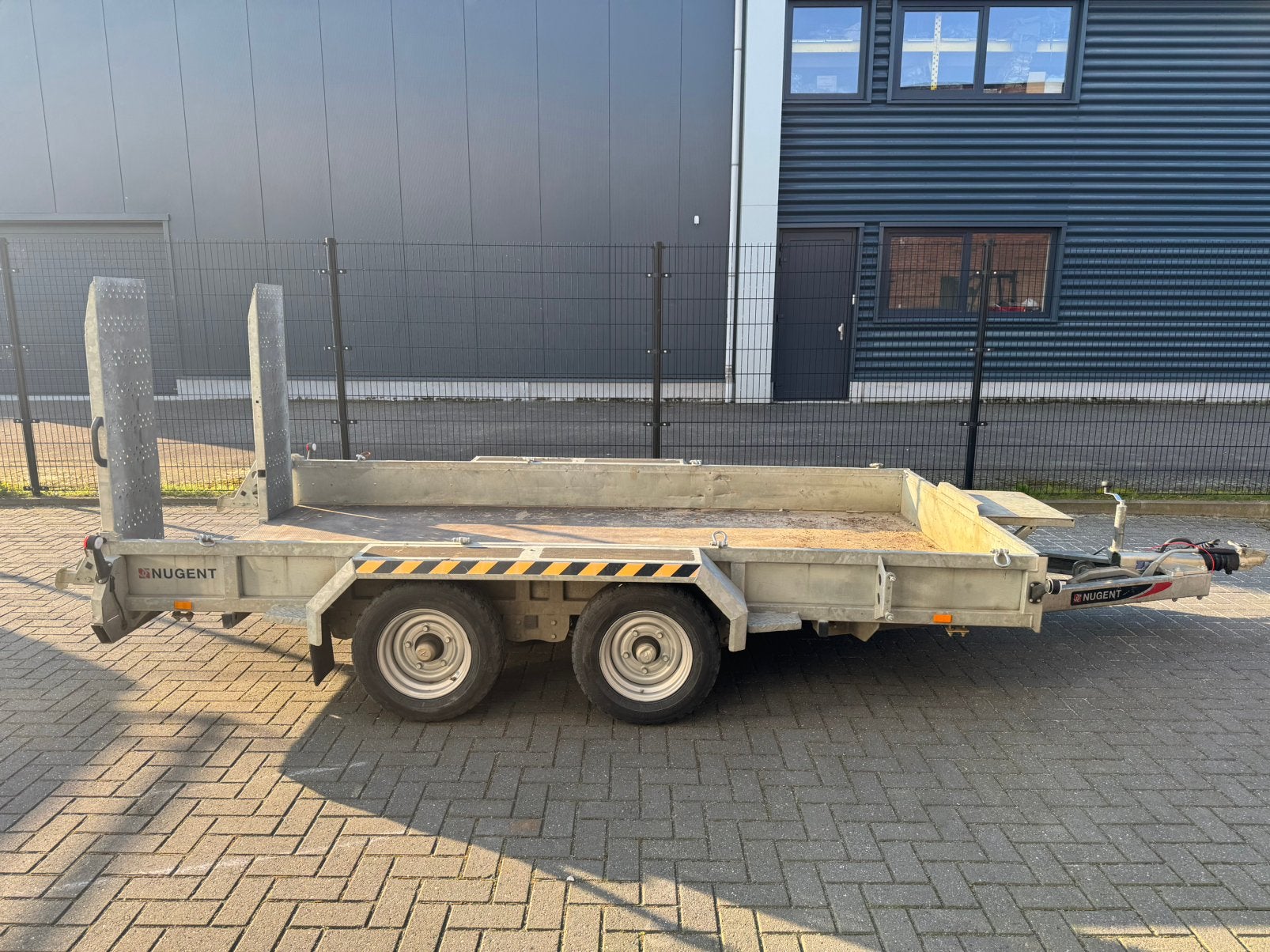 Nugent machinetransporter 10-2023, 3500 kg, graafmachine, Auto diversen, Aanhangers en Bagagewagens, Ophalen, Gebruikt, Nugent