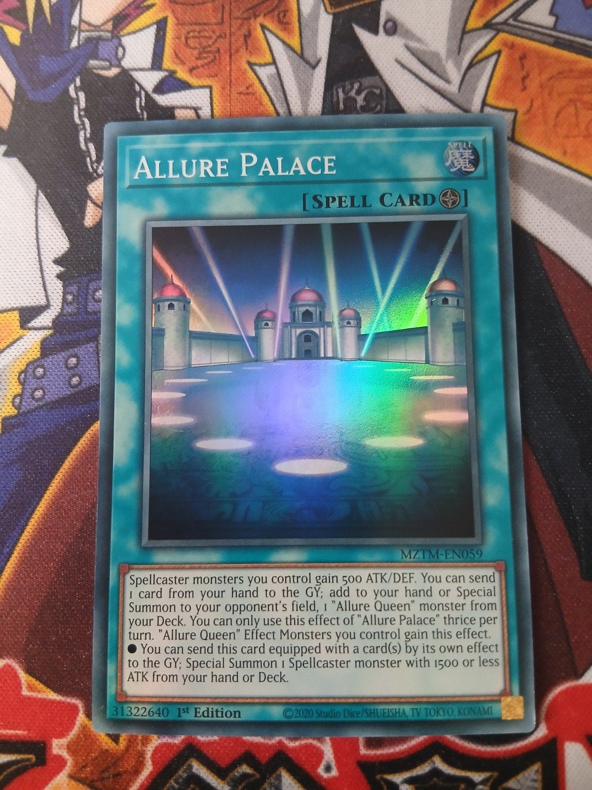 Allure Palace - Super Rare MZTM - Yu-Gi-Oh, Ophalen of Verzenden, Zo goed als nieuw, Foil