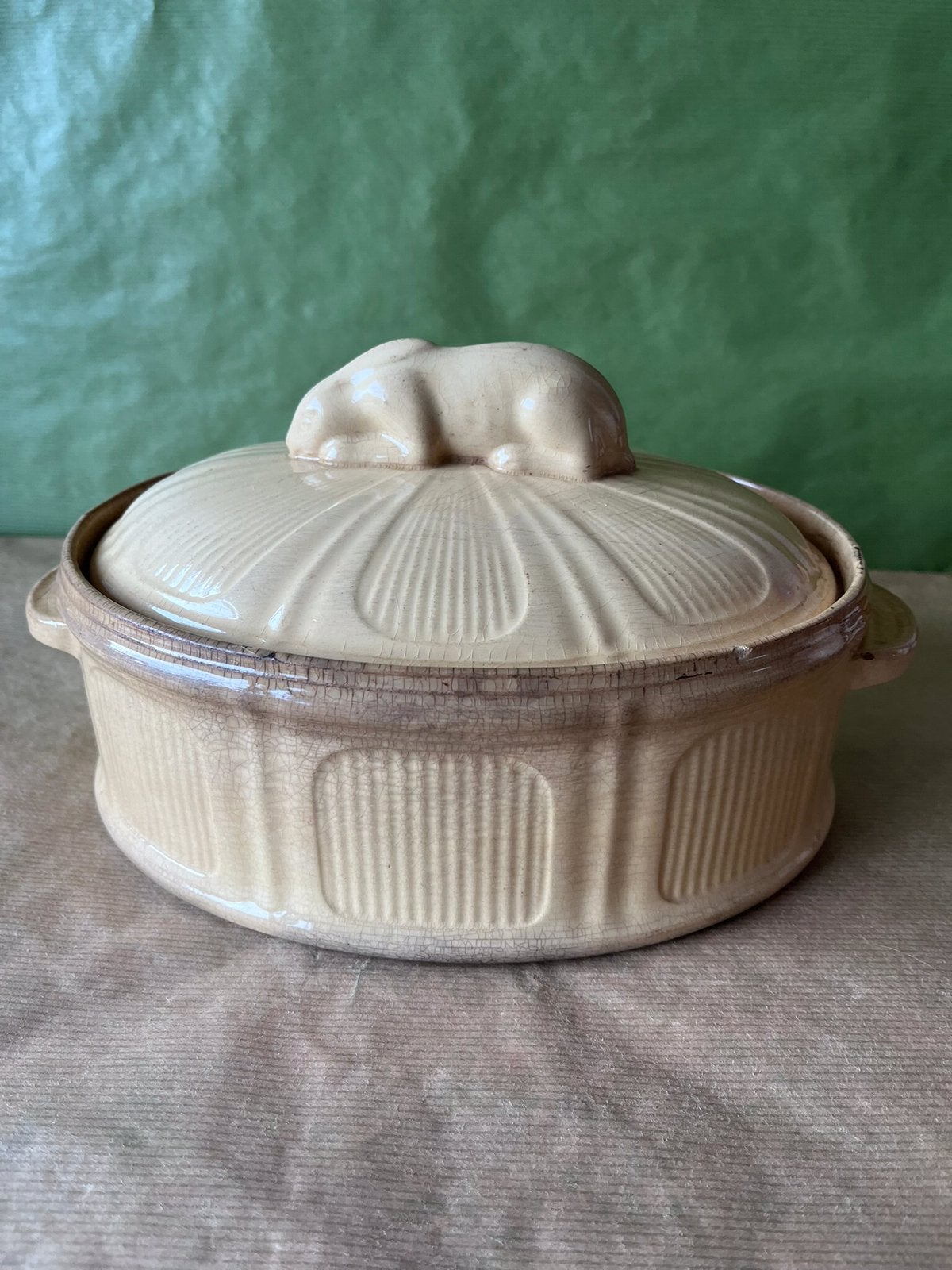 Terrine Pasteivorm ovenschaal met deksel Petrus Regout, Antiek en Kunst, Antiek | Schalen, Ophalen of Verzenden