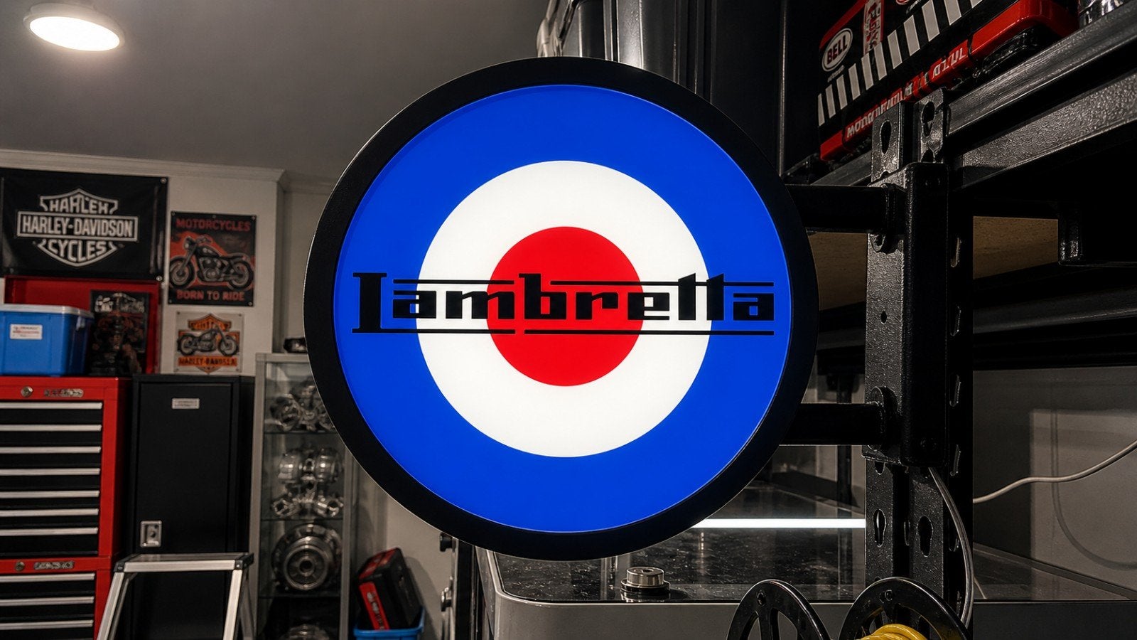 Lambretta Dubbele Lichtbak met LED - Perfecte Blikvanger!, Ophalen of Verzenden, Nieuw, Lichtbak of (neon) lamp