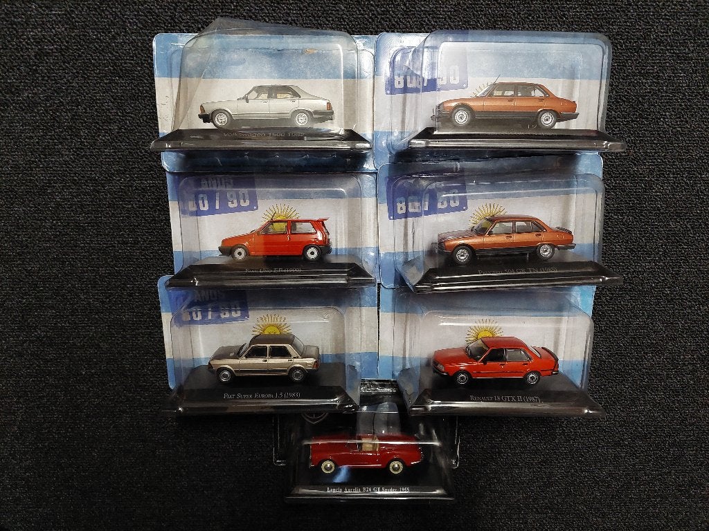 Partij van 7 stuks 1/43 schaalmodellen van Atlas, Hobby en Vrije tijd, Ophalen of Verzenden, Nieuw, Auto, Overige merken