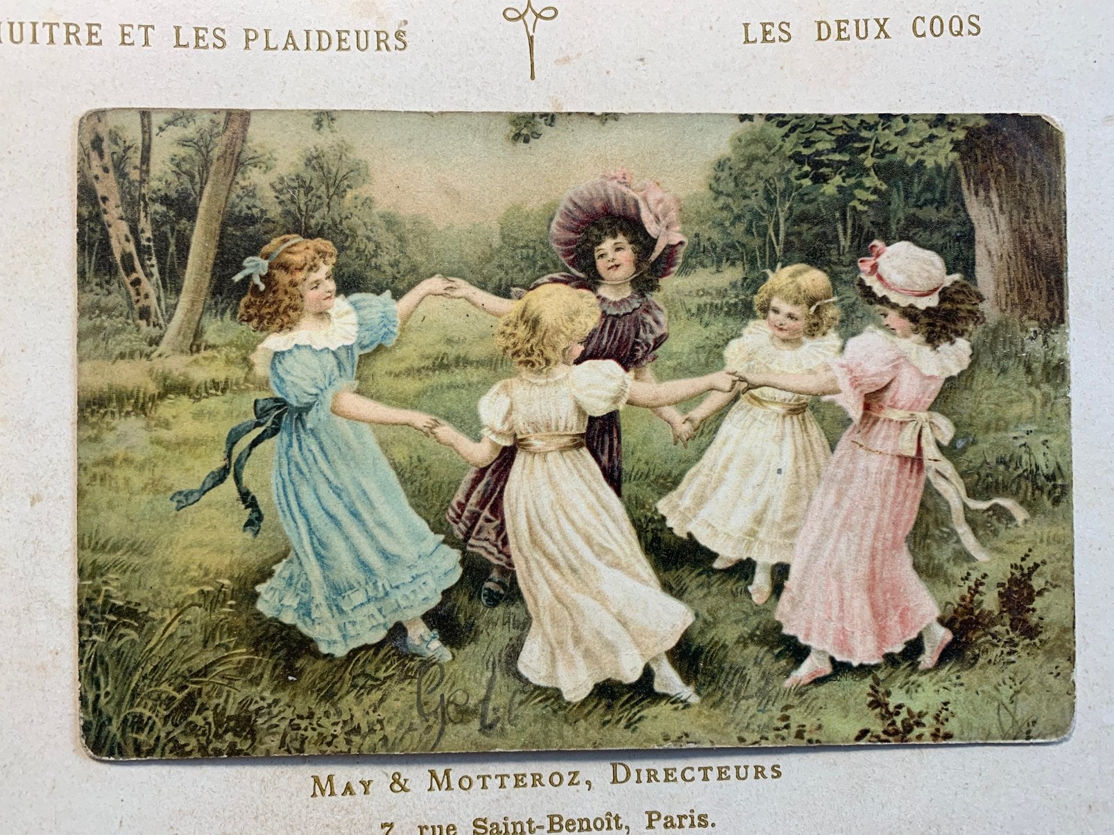 1909 Dansende meisjes (CD), Ophalen of Verzenden, Voor 1920, Gelopen, Kinderen