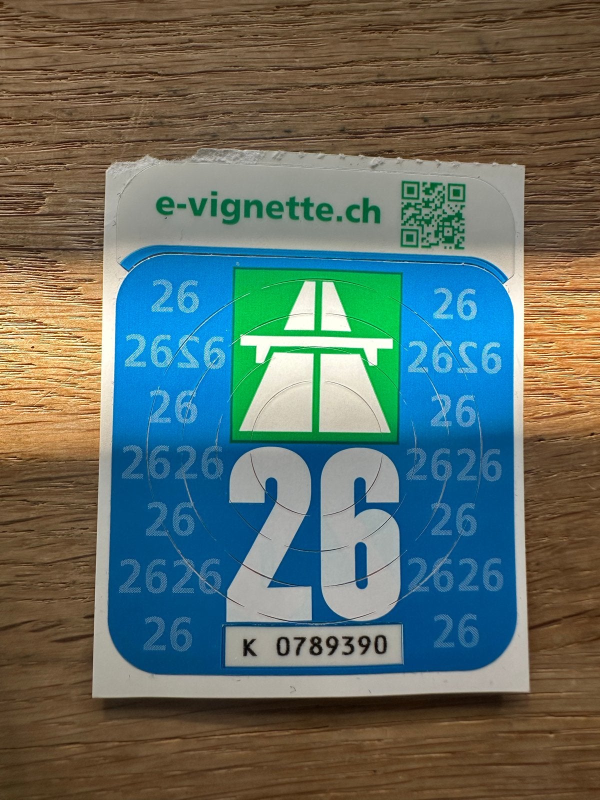 Zwitserland vignet 2026-2027