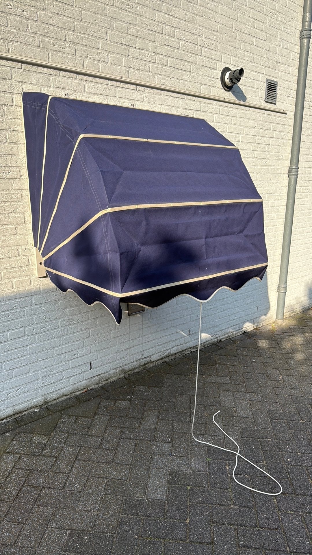 Nieuwe markies heel donker blauw breed 107 cm, Ophalen, Nieuw, Markies, 250 cm tot 450 cm