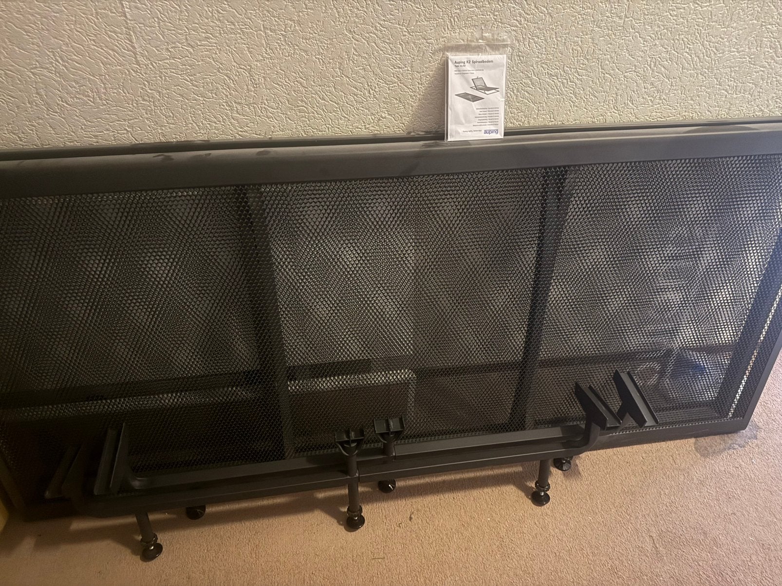 Auping spiraalbodems, Ophalen, 90 cm, Eenpersoons, Zwart