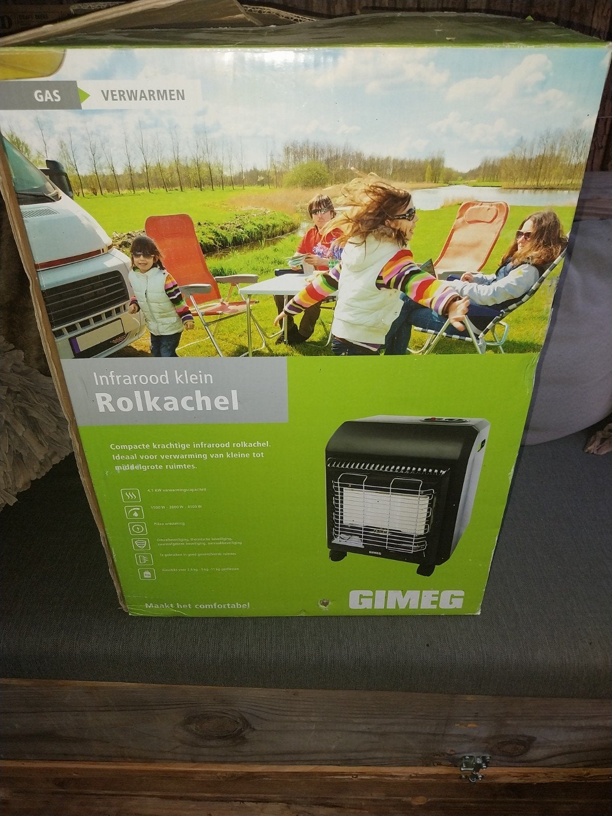 Gimeg Infrarood Rolkachel - Compacte Gasverwarming, Ophalen, Nieuw
