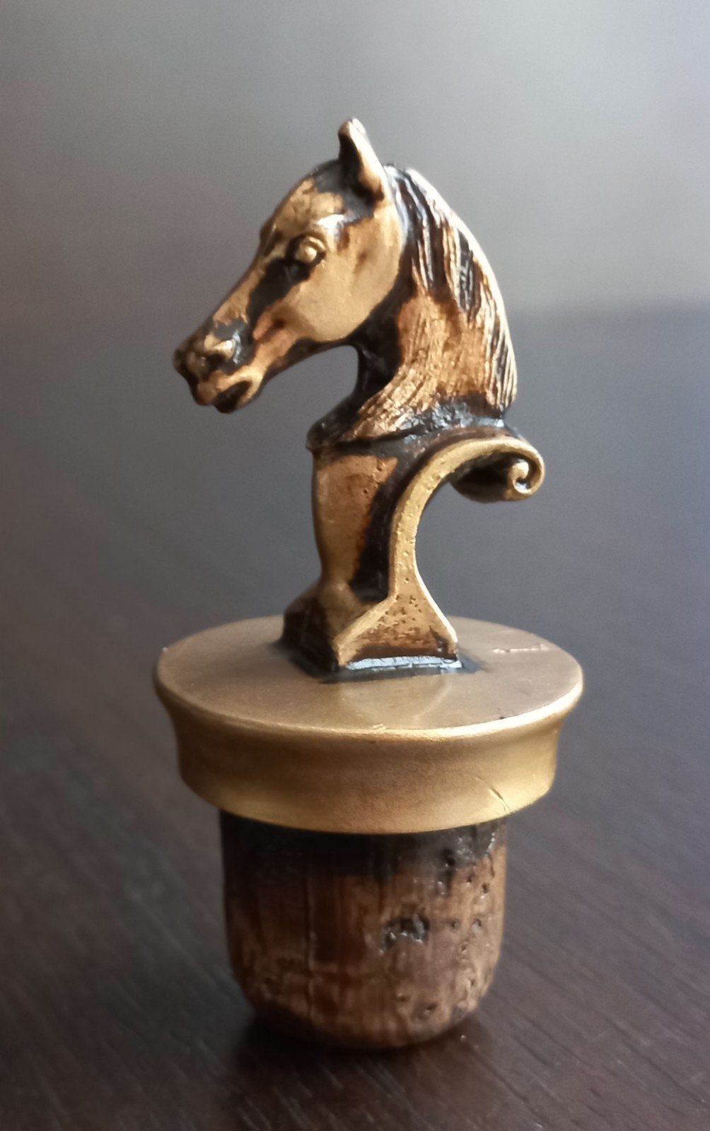 Mooie vintage whisky wijnstopper paard torso  paardenhoofd, Ophalen of Verzenden