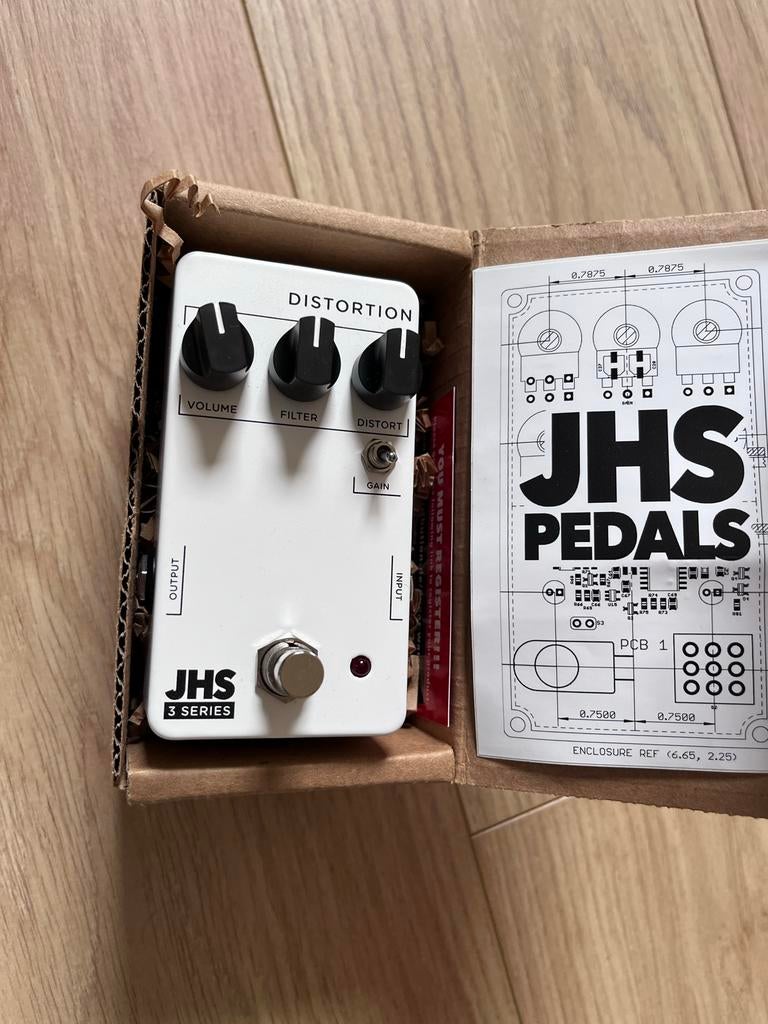 JHS 3 Series Distortion Pedaal - Zo goed als nieuw, Muziek en Instrumenten, Verzenden, Zo goed als nieuw, Distortion, Overdrive of Fuzz