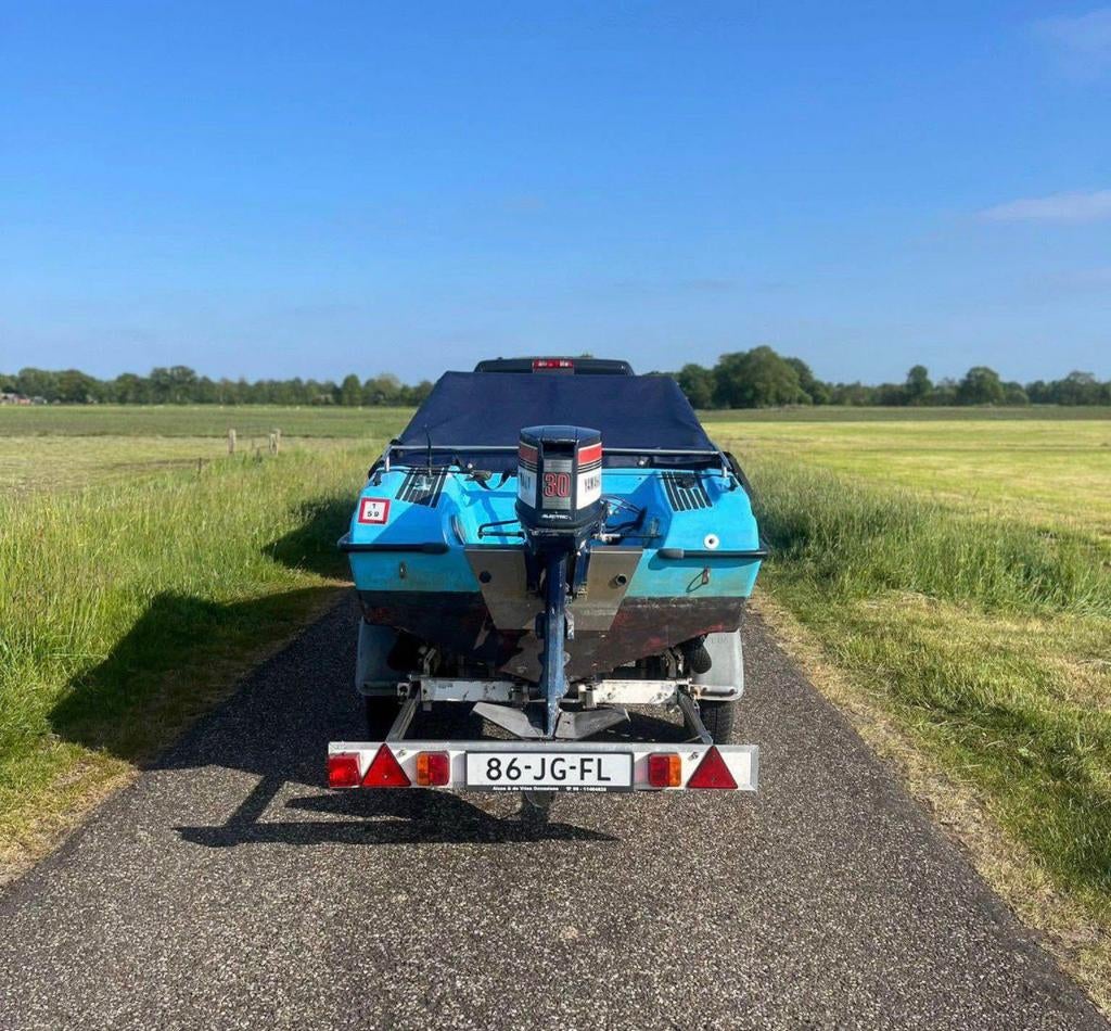 Speedboot 30 pk yamaha 2 takt, Watersport en Boten, Speedboten, Ophalen, Met afstandsbediening, Zo goed als nieuw, Minder dan 70 pk