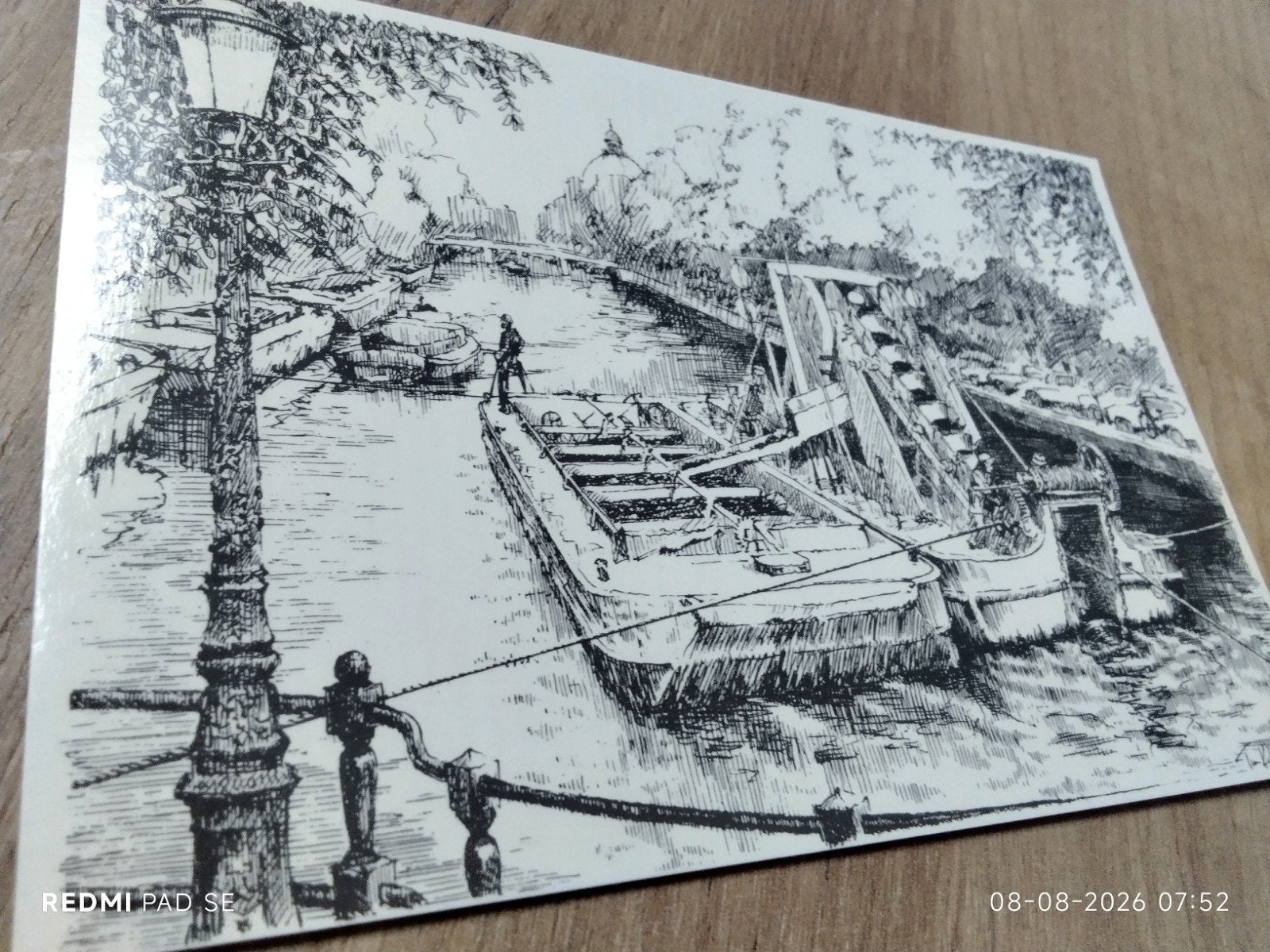 Baggermolen (Dredger) - ANSICHTKAART van Tim Killiam 1981, Verzamelen, Ophalen of Verzenden, 1980 tot heden, Overige thema's