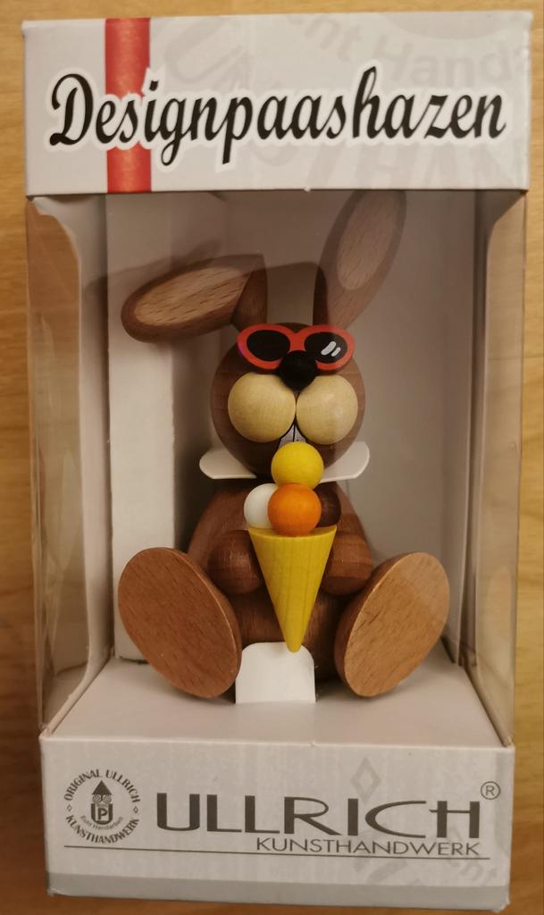 Ullrich design paashaas hout nieuw, Ophalen of Verzenden, Zo goed als nieuw, Overige soorten, Beeldje of Figuurtje