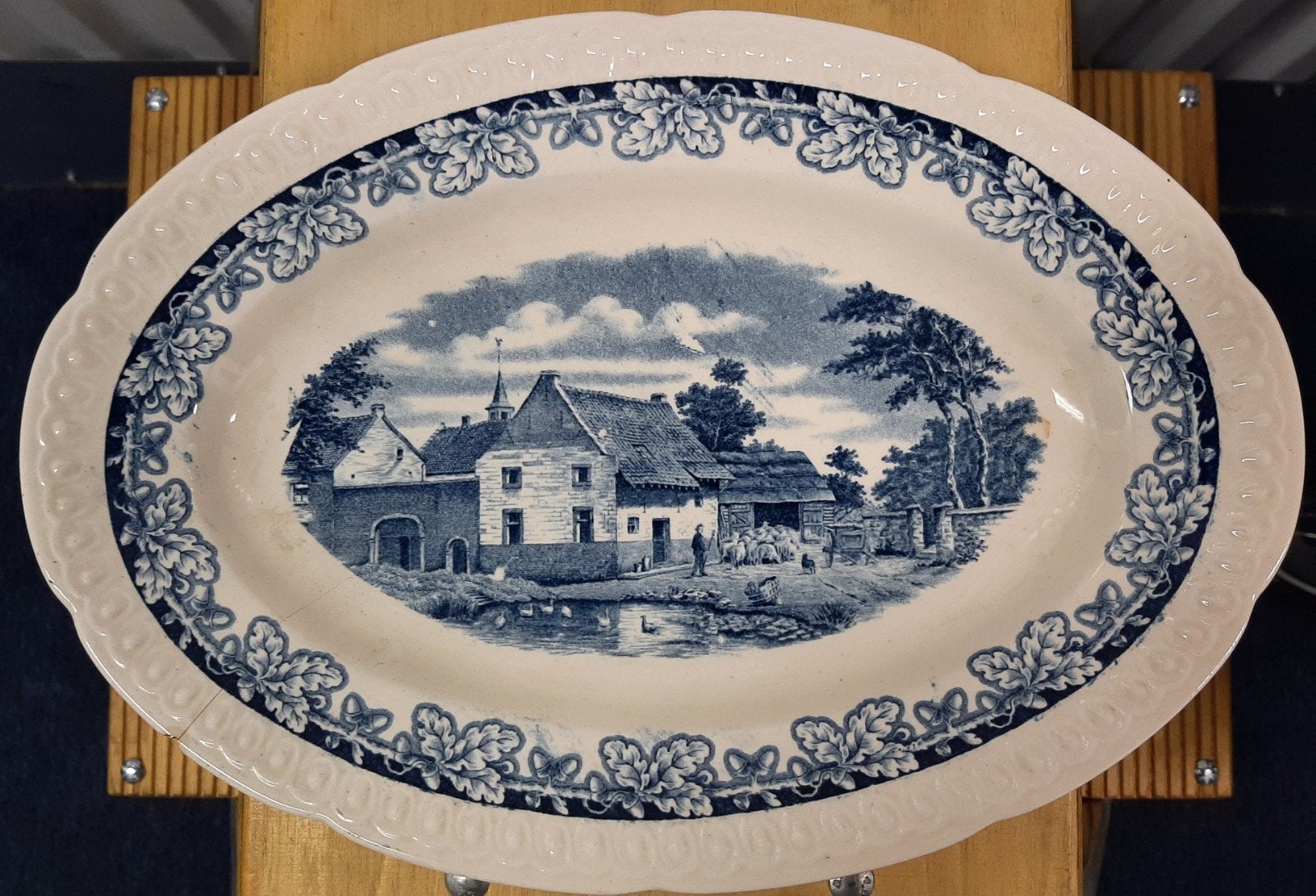 Aardewerk gebaksbord, Société Céramique Maastricht, Ophalen