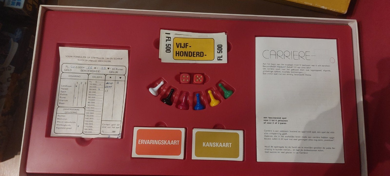 Carrière Bordspel - Klassiek Gezinsspel, Drie of vier spelers, Ophalen of Verzenden, Gebruikt, Clipper