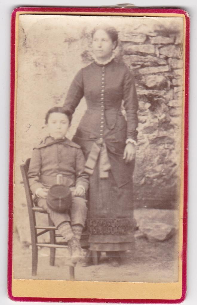 CDV Moeder met Kind (?), Verzamelen, Gebruikt, Verzenden, Foto, Buitenland