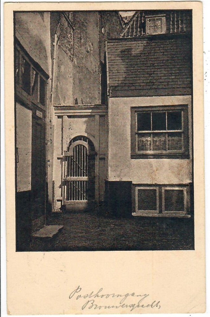 Amsterdam - Posthoorngang Brouwersgracht, Verzenden, 1920 tot 1940, Gelopen, Noord-Holland